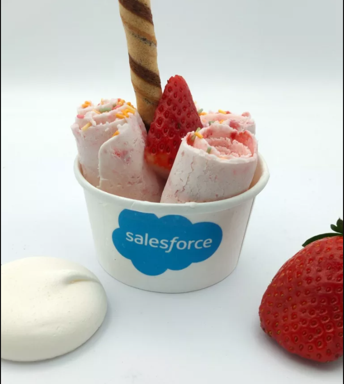 strawberry rolled ice cream salesforce roll me up